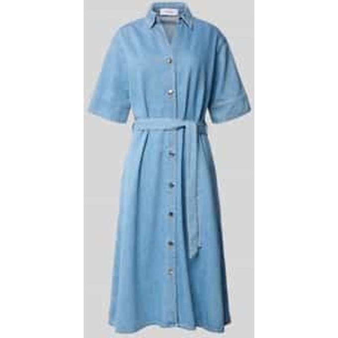 Comma  Dresses Blue Denim Maat: 42 | Blousejurken Outlet | Dames | Blauw
