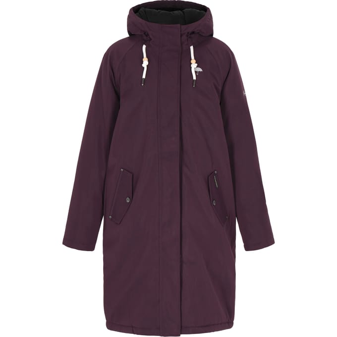 Schmuddelwedda Winter parka Dames donker paars