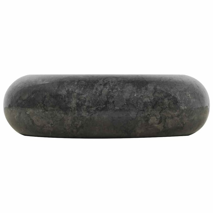 vidaXL - Gootsteen - 40x12 - cm - marmer - zwart