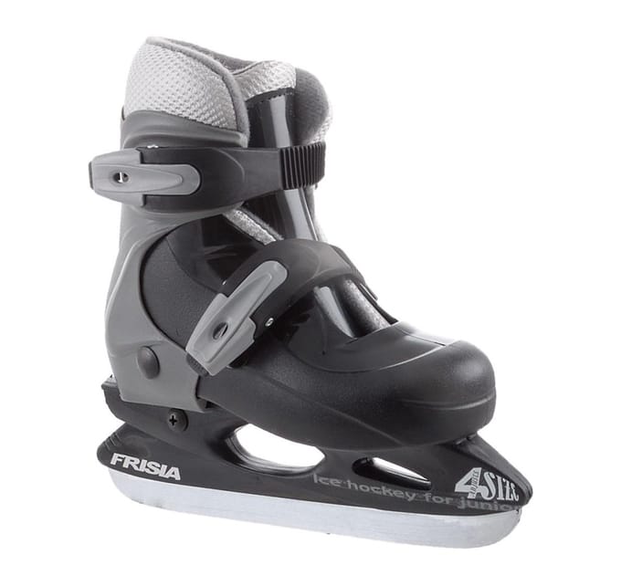 Zandstra Schaatsen - Maat 29-32 - Unisex - Zwart/Grijs