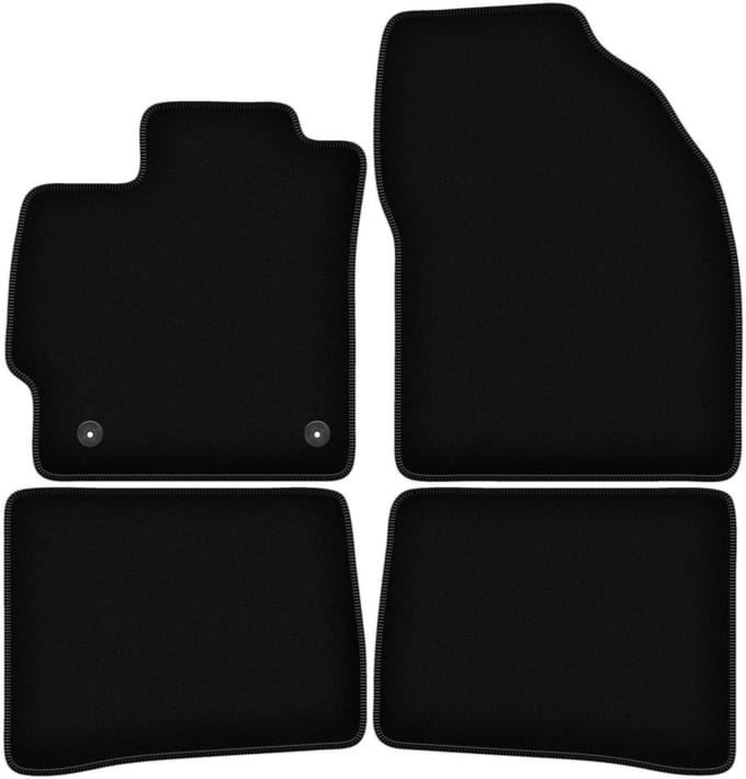 BASIC zwarte veloursmatten voor: Toyota Prius III XW30 hatchback (2011-2015)