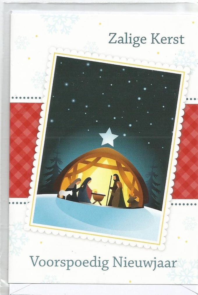 Kerstkaart nr, 12  10 stuks