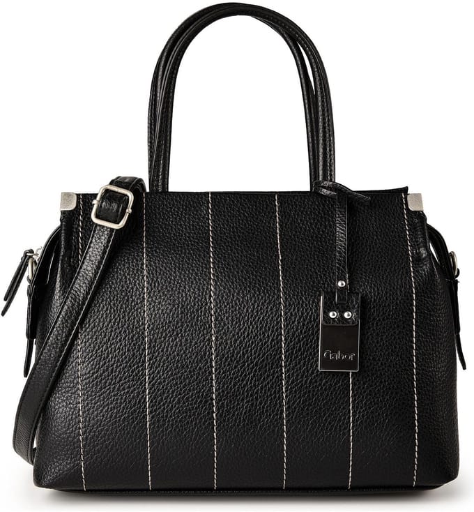 Gabor handtas schoudertas Gela Stripe Hand Bag Black zwart