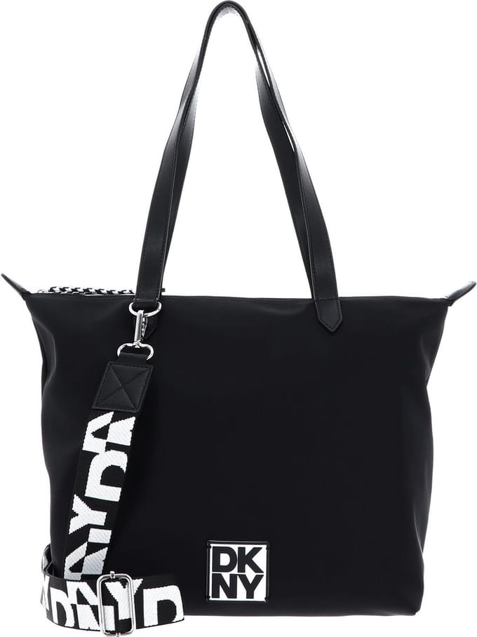 DKNY Schoudertas Milan Bkheights Shopper Black / Silver Zwart