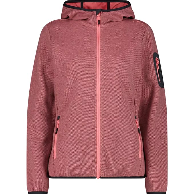 Hoodie met mesh-inzetten dames CMP Knit-Tech