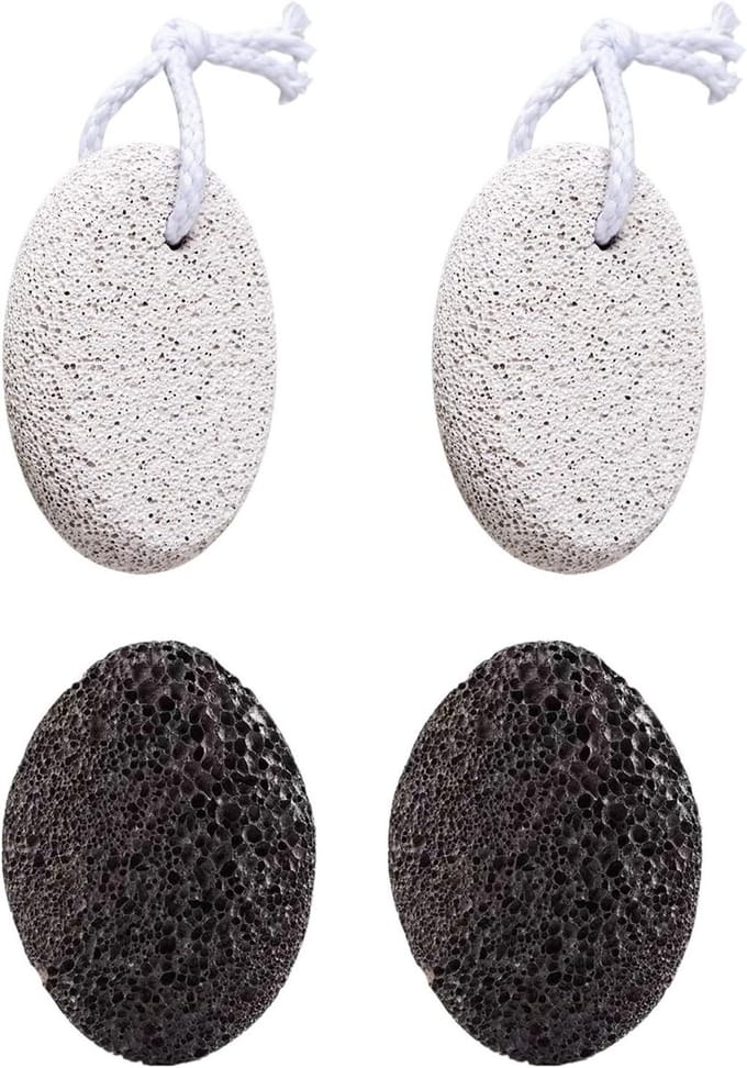 Puimsteen Voeten - Vulkanische Scrubber - Dode Huid Verwijderen - Natuurlijk Ontwerp - 4 Stuk - Natuurlijk