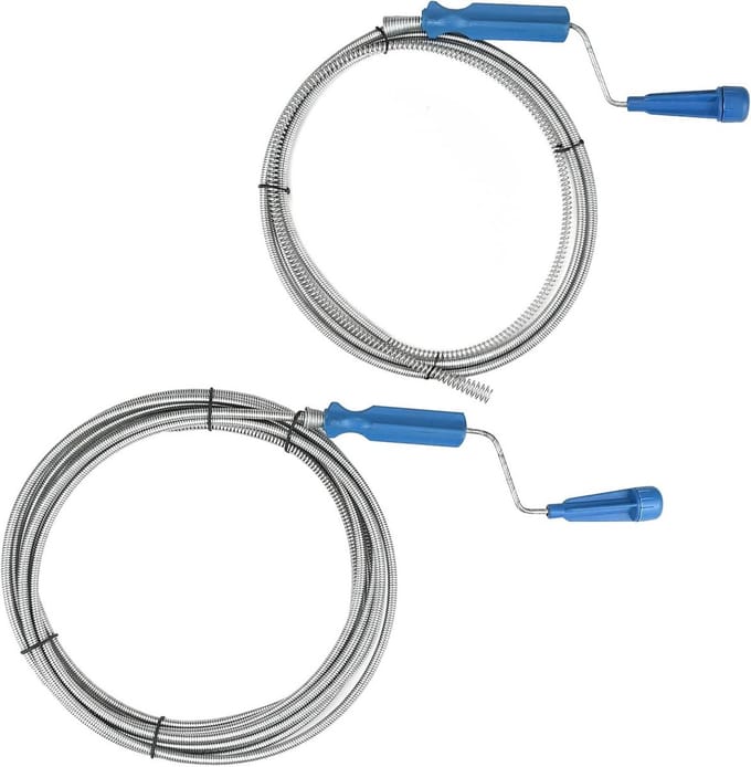 Set van 2 Flexibele Afvoerreinigers voor Keuken, Badkamer en Wc - 5 Meter en 2 Meter