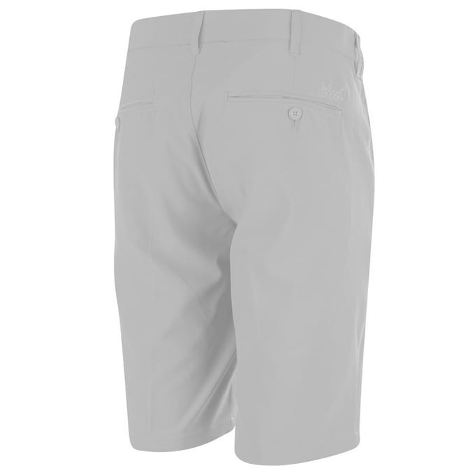 Island Green Heren Stretch Gripped Golf Shorts (Lichtgrijs)