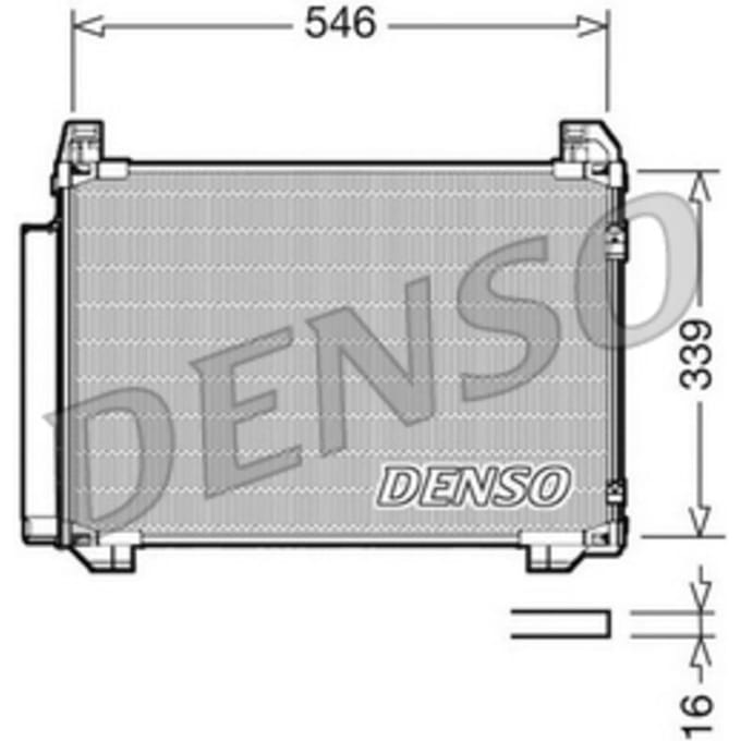 Condensator, airconditioning DENSO DCN50025