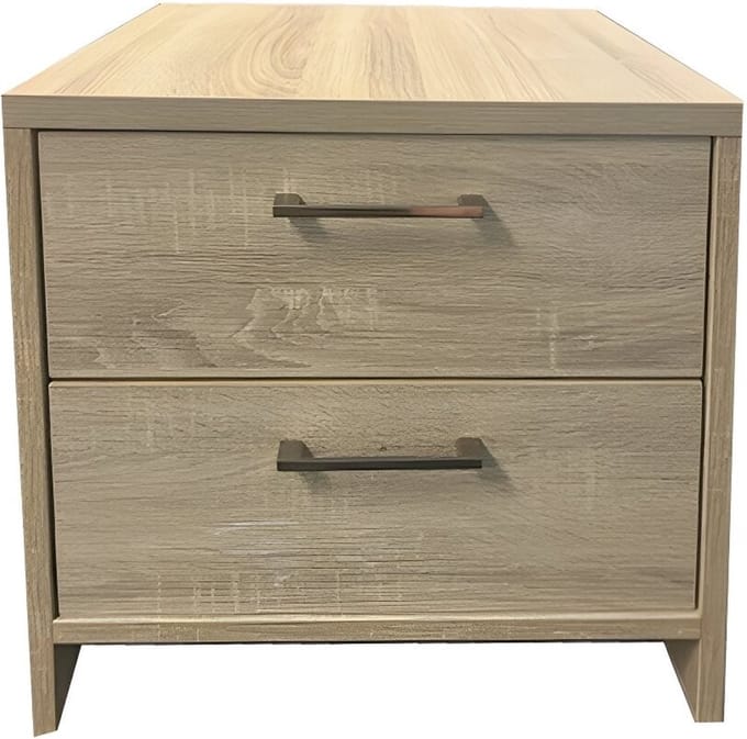 Bed Box Wonen Nachtkastje Nelson Licht Eiken