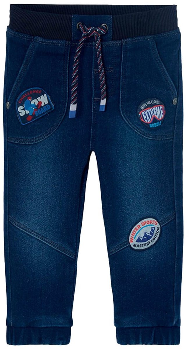 Boboli Denim Knit Broek Blauw 3 Years Meisjes