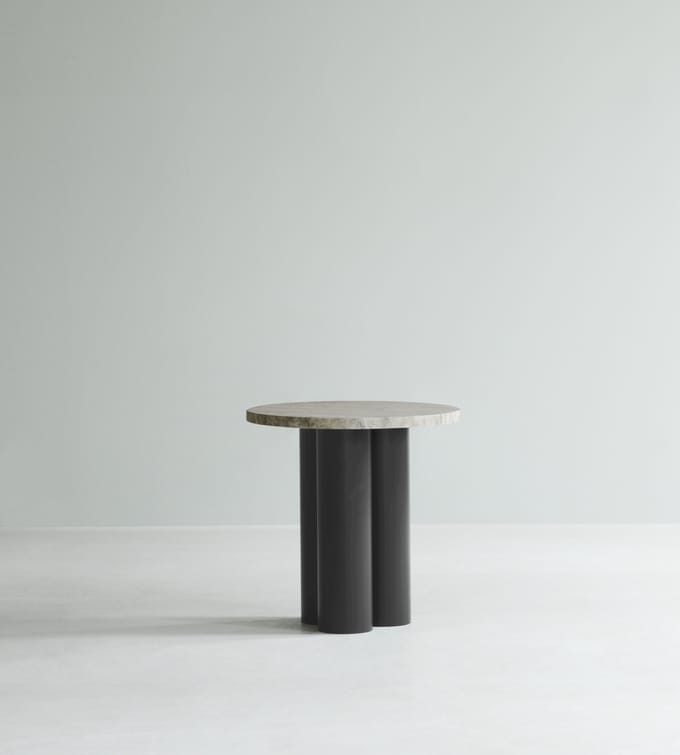 Normann Copenhagen Dit Bijzettafel - NormannCopenhagenDitTravertine Silver - brown