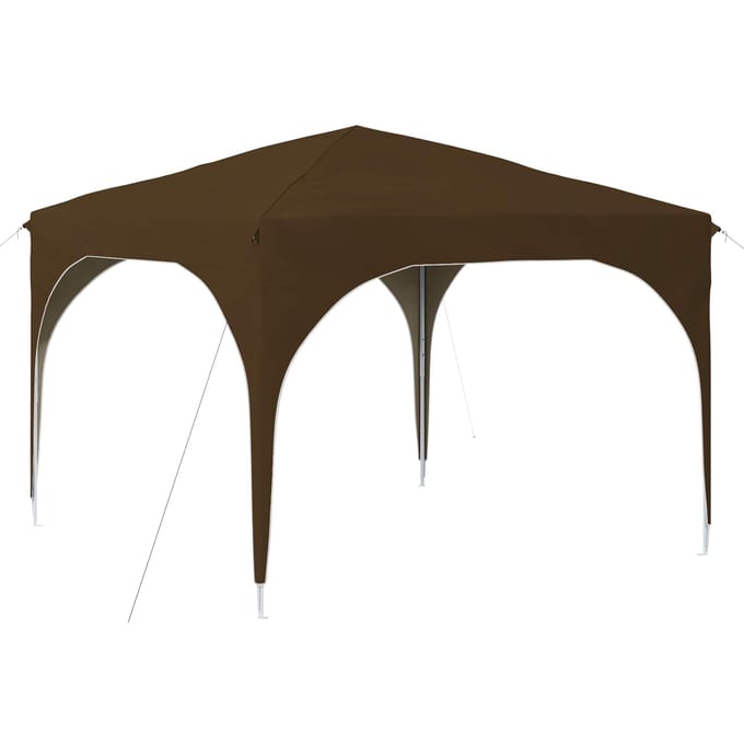 vidaXL - Pop-up - Feesttent - 290 - x - 290 - x - 245 - cm - Taupe