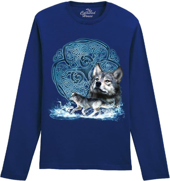 Celtic Wolf The Coloured House Longsleeve T-shirt M