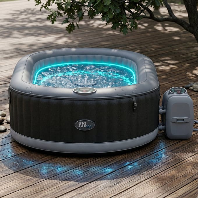 Luxe Opblaasbare Jacuzzi Spa 6 – 204x204 cm – Industrohome