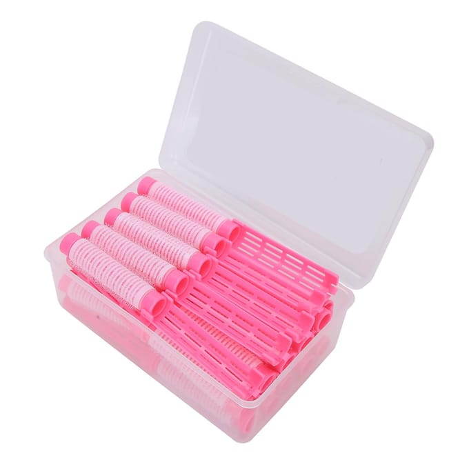 20 stuks Haar Permanent Staven Pluizige Permanent Staven Haarroller Kruller Kappersgereedschap Kit Pinkish white