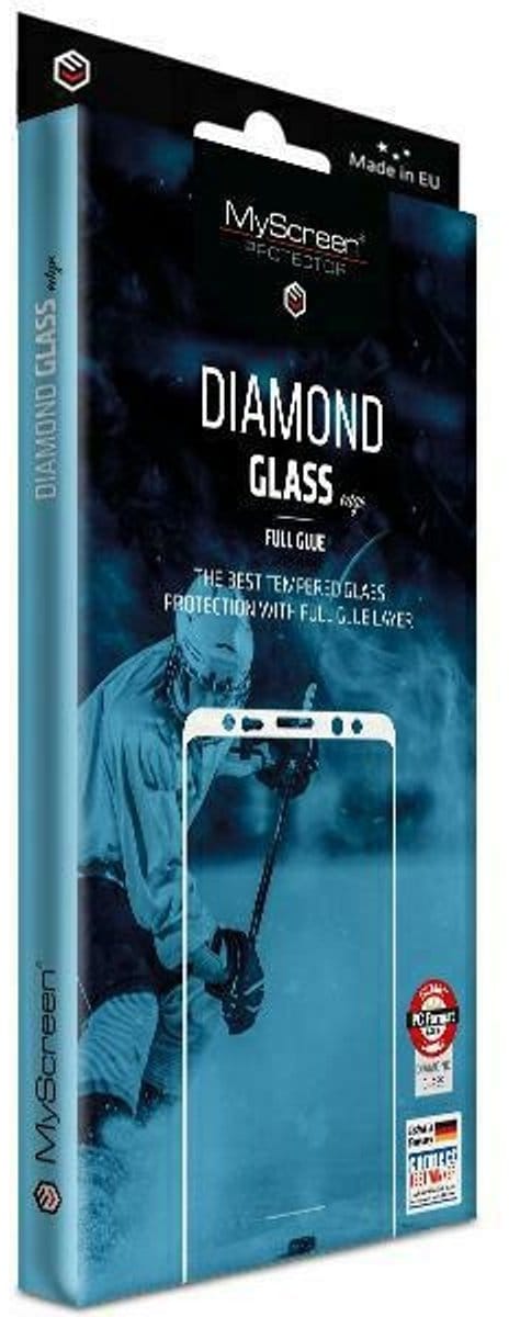 MyScreen Protector Diamond Glass - Beschermende Screen Protector - Realme C63 - Full Glue - Premium Gehard Glas