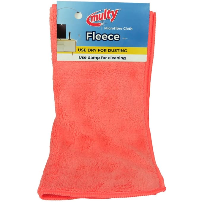 Stofdoek fleece microvezel multy assorti kleur