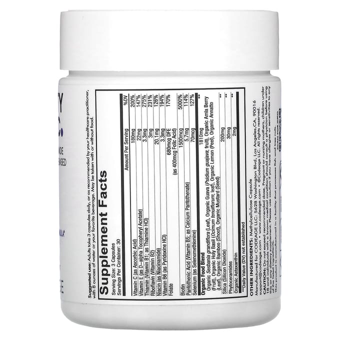 Codeage, tonique beauté, 90 capsules