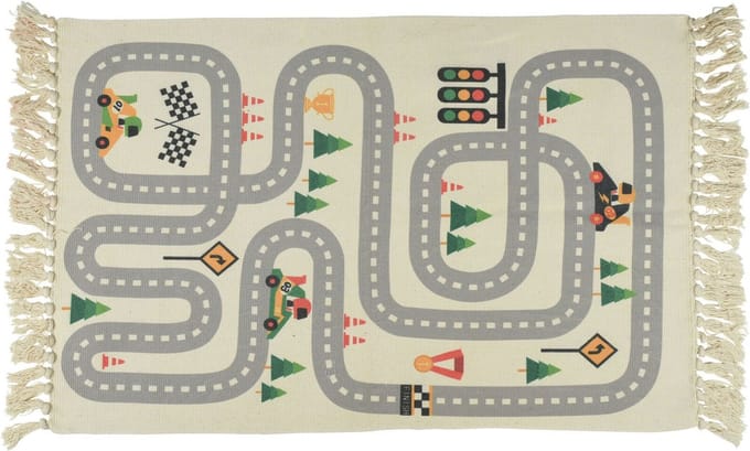 Tapijt - Vloerkleed kind verkeer - 80 x 120 cm