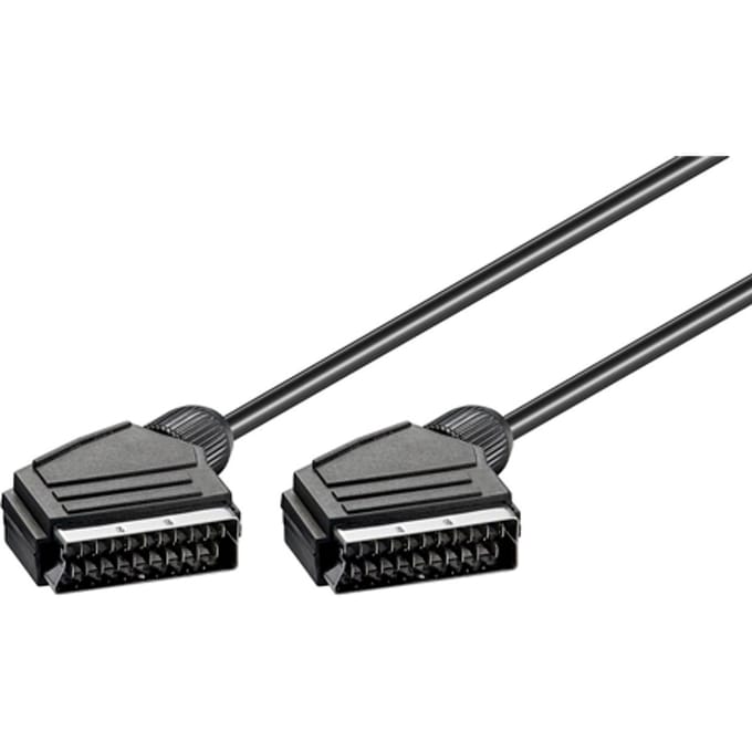 Scart kabel | 21-pins | zwart | 5 meter