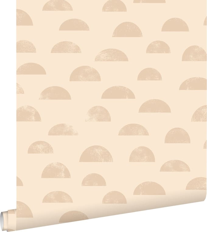 ESTAhome behang grafisch motief beige - 53 cm x 10.05 m - 139735