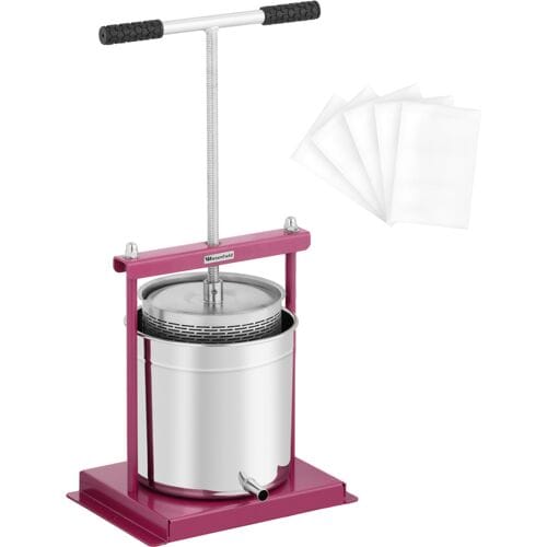 Fruitpers - RVS/ijzer - 12 l - incl. 5 persdoeken -Wiesenfield RCWP-12L