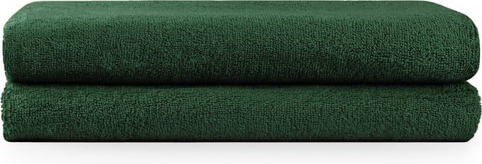 Blumtal Terry Handdoeken Set - 2 x Baddoek - 70 x 140 cm - Donkergroen