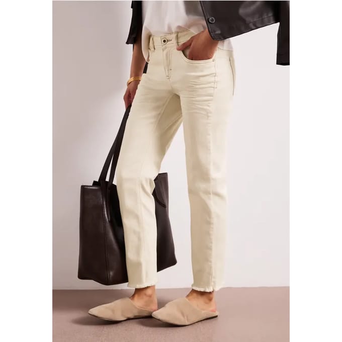 Straight Legs jeans met open zoom
