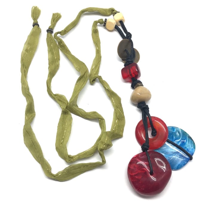 Behave - Lange kralen ketting met hanger - 100 cm