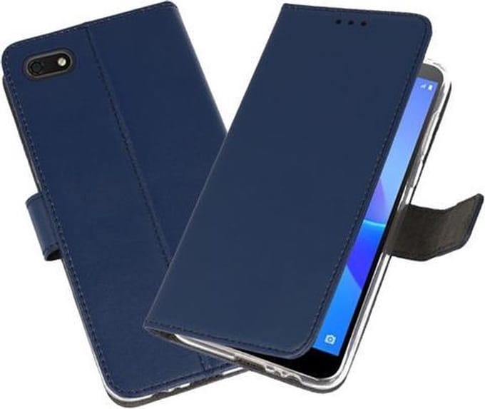 Bestcases Pasjeshouder Telefoonhoesje Huawei Y5 Lite (2018) - Navy