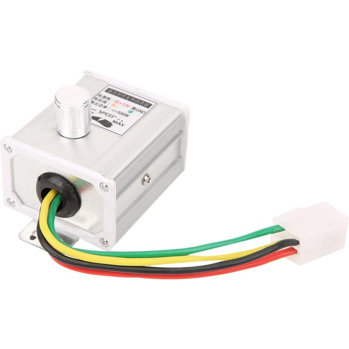 Metaal 12V 500W Hoge Kwaliteit Gelijkstroommotor met Toerenregelaar Stabiele Prestaties