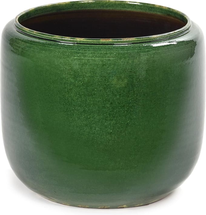 Serax - Glazed shades - Bloempot M - Groen - 21 Ø
