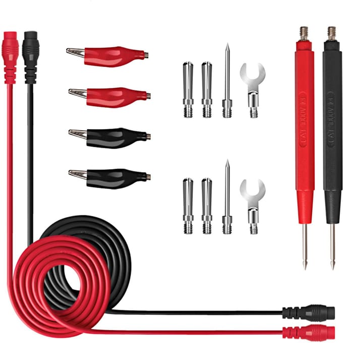 Jeu de fils de Test numériques multifonctionnels, 16 pièces, pointes Super tranchantes, lignes de Test en Silicone, Test électronique