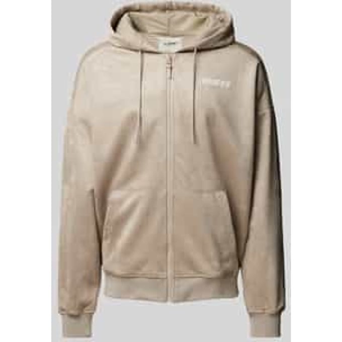 Sweatjack met labeldetail, model 'DARIL'