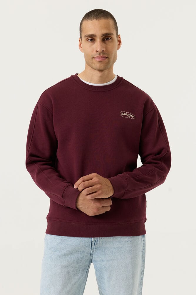 Chief sweater donkerrood