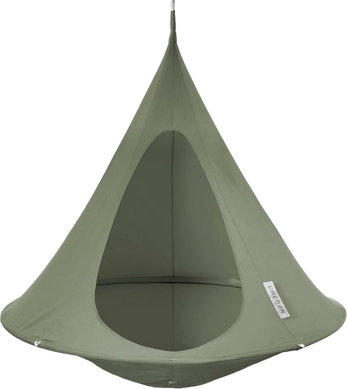 Luxe Hangmatstoel 'Single' - Comfortabele Cocoon voor Buiten en Binnen - Khaki