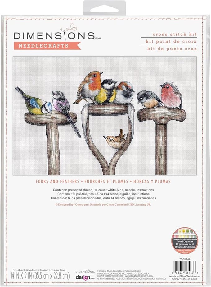 Dimensions borduurpakket vogel brigade 70-35447 telpatroon