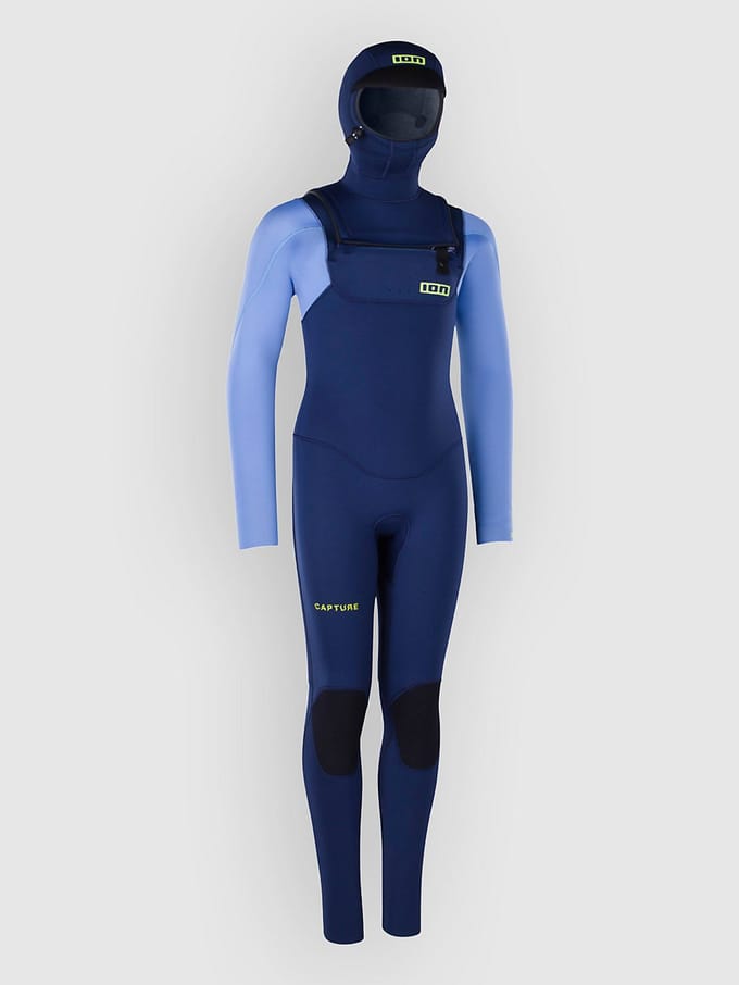 Ion Capture 6/5 Hood Front Zip Kids Wetsuit blauw