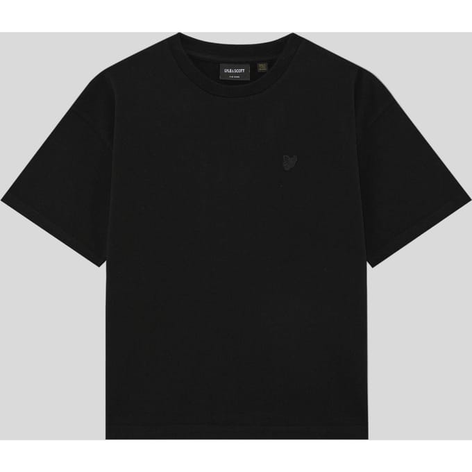 Lyle & Scott jongens zwaargewicht relaxed T-shirt - zwart