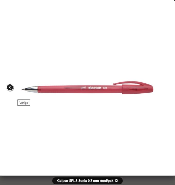 STAPLES - Gelpennen - Sonix - 0.7mm - Rood - 12 stuks