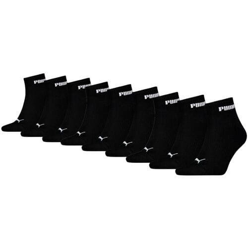 Puma Quartersokken Cushioned New Generation - 9 paar - Zwart - Maat 39/42