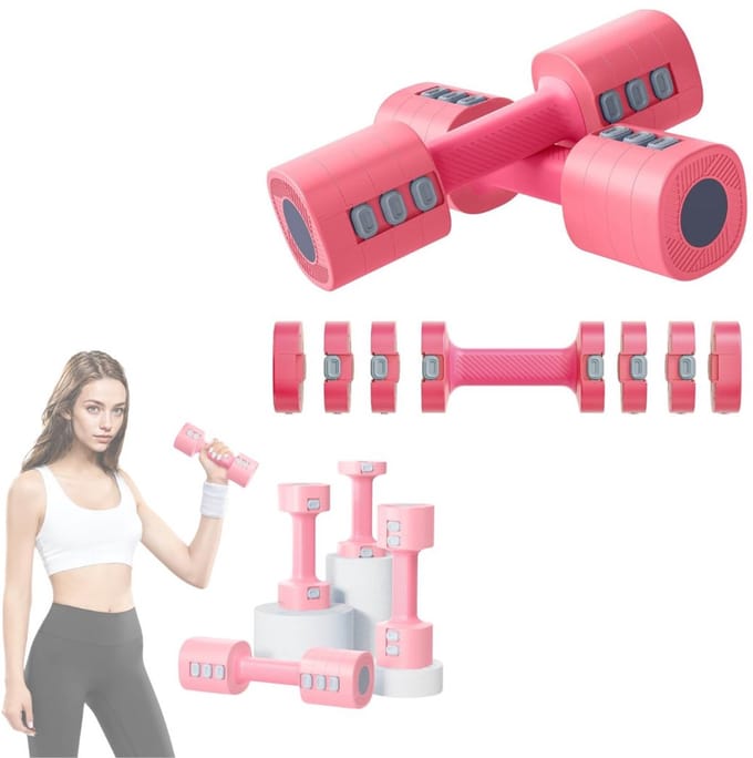 CLVP® Verstelbare Dumbells - Verstelbare Dumbbells - Dumbell Set - Verstelbare Dumbell - Roze
