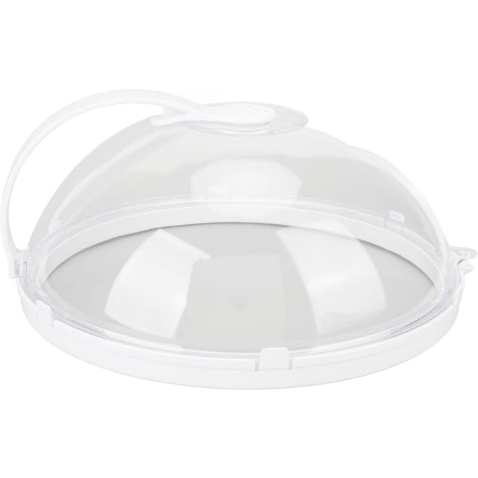 Magnetron Spatdeksel Draagbaar Oliebestendig Spatwaterdicht Magnetron Verwarming Speciale Deksel white