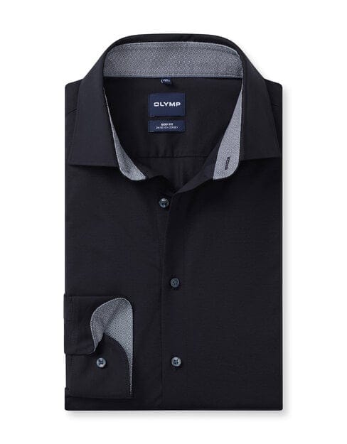 OLYMP Level Five 24/Seven Overhemd, Body Fit, Kent, Marineblauw