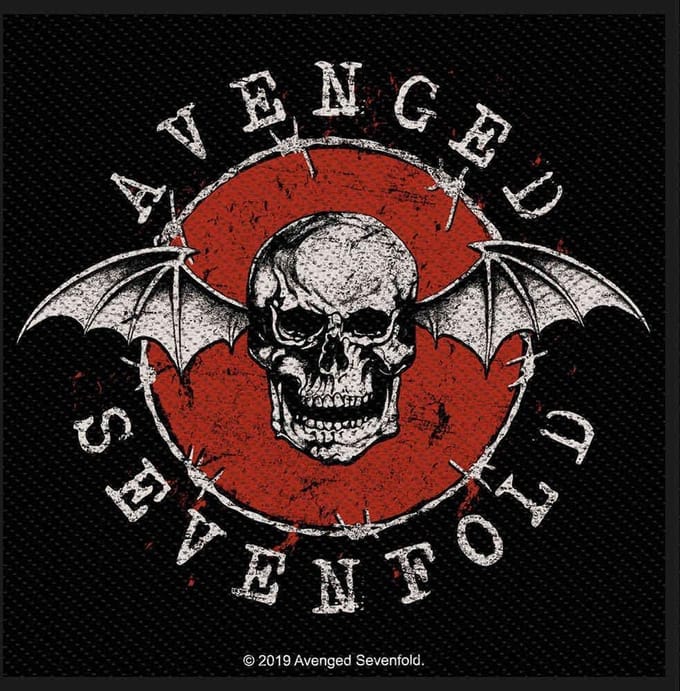 Avenged Sevenfold - Distressed Skull Patch - Zwart