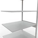 SCHULTE Lagertechnik - Insteekbevestiging met lengtebout - 2500x1000x800 mm, type 150 kg