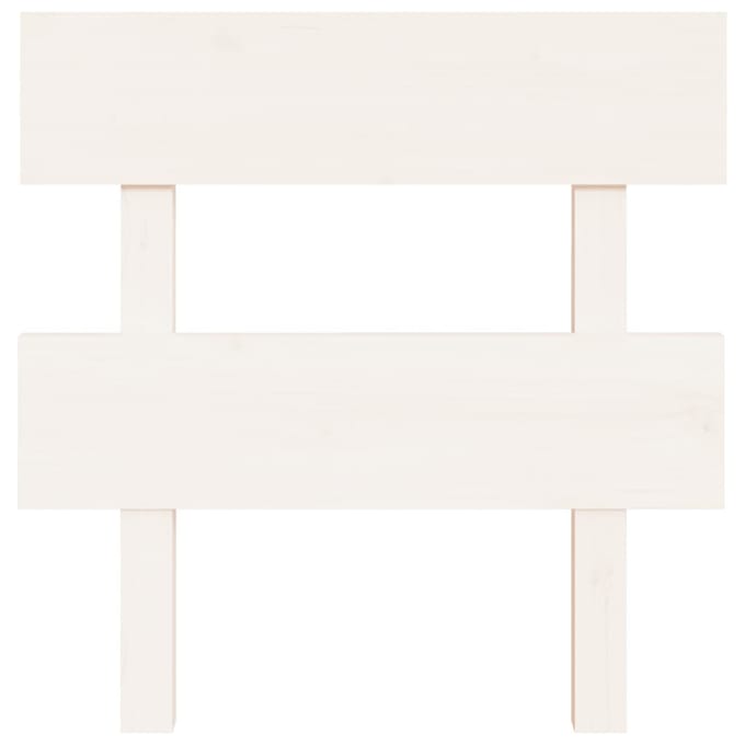 vidaXL - Hoofdbord - 93,5x3x81 - cm - massief - grenenhout - wit