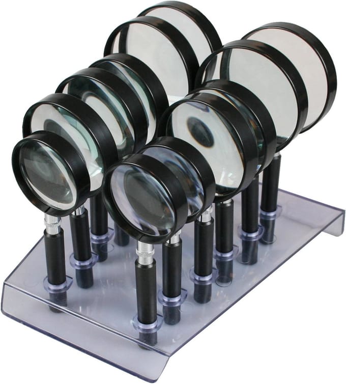 Benson Loupe in Display - 12 Stuks - Lens Ø 50 mm