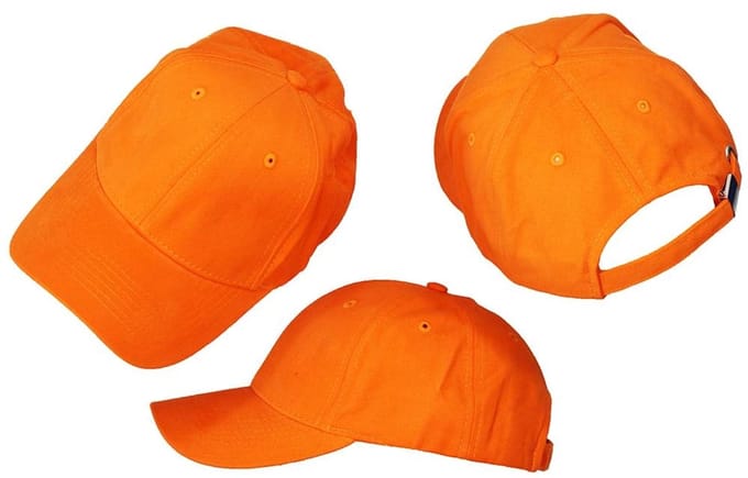 Basic Blanco Pet Oranje 3 Stuks